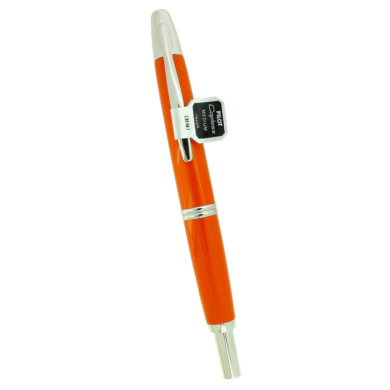 2007 PILOT LIMITED EDITION ORANGE VANISHING POINT 18K MEDIUM NIB FOUNTAIN PEN NEVER INKED