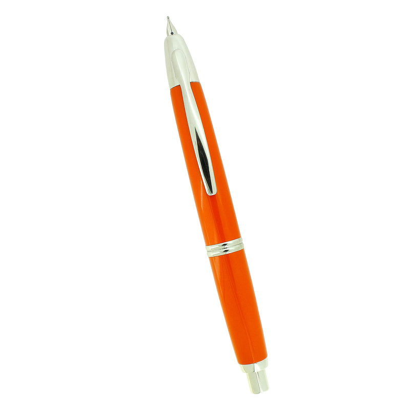 2007 PILOT LIMITED EDITION ORANGE VANISHING POINT 18K MEDIUM NIB FOUNTAIN PEN NEVER INKED