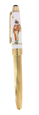2007 MONTBLANC ANNUAL EDITION VENETIAN CARNIVAL PULCINELLA LIMITED EDITION FOUNTAIN PEN NEVER INKED OFFERED BY ANTIQUE DIGGER