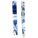 2007 VISCONTI OPERA BLUE NORDIC FOUNTAIN PEN & INK POT NEVER INKED OFFERED BY ANTIQUE DIGGER