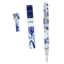 2007 VISCONTI OPERA BLUE NORDIC FOUNTAIN PEN & INK POT NEVER INKED OFFERED BY ANTIQUE DIGGER