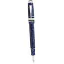 2008 ANCORA MAXIMA MOTTLED BLUE 18K MEDIUM NIB FOUNTAIN PEN MINT OFFERED BY ANTIQUE DIGGER