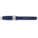 2008 ANCORA MAXIMA MOTTLED BLUE 18K MEDIUM NIB FOUNTAIN PEN MINT OFFERED BY ANTIQUE DIGGER