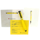 2008 LOIMINCHAY MINI QIAN LONG LIMITED EDITION MANDARIN YELLOW W/BLACK JADE CLIP FOUNTAIN PEN MINT W/DOCUMENTATION OFFERED BY ANTIQUE DIGGER