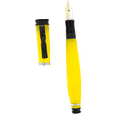 2008 LOIMINCHAY MINI QIAN LONG LIMITED EDITION MANDARIN YELLOW W/BLACK JADE CLIP FOUNTAIN PEN MINT W/DOCUMENTATION OFFERED BY ANTIQUE DIGGER