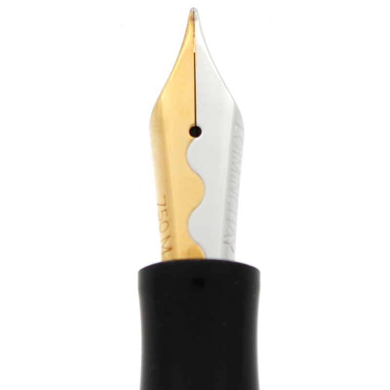 2008 LOIMINCHAY MINI QIAN LONG LIMITED EDITION MANDARIN YELLOW W/BLACK JADE CLIP FOUNTAIN PEN MINT W/DOCUMENTATION OFFERED BY ANTIQUE DIGGER