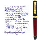 2008 MICHEL PERCHIN MP5 LIMITED EDITION 27/188 STERLING VERMEIL TRIM FOUNTAIN PEN MINT OFFERED BY ANTIQUE DIGGER