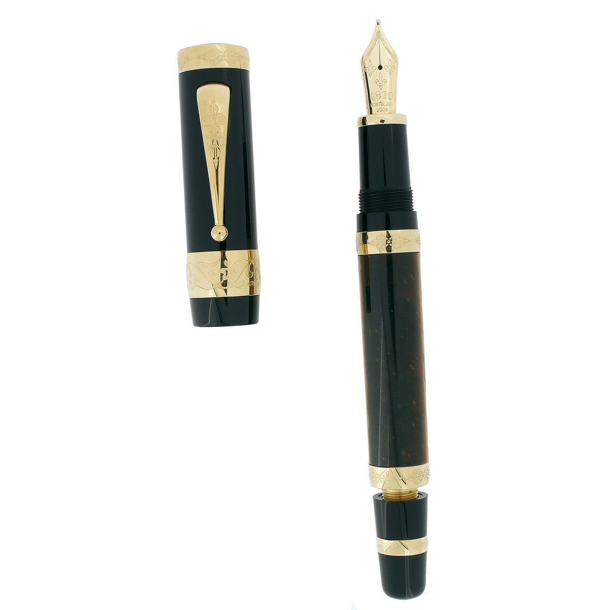 MONTBLANC　万年筆　4810 18k Montblanc Meisterstuck 4810 14K Au585 Fountain Pen GREAT