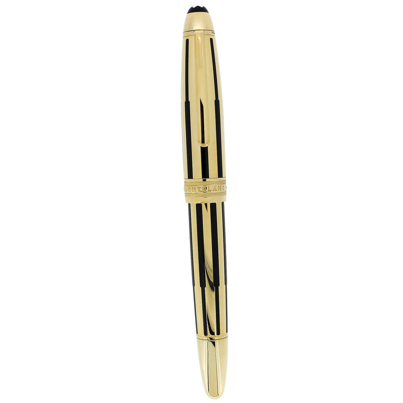 2008 MONTBLANC SOLITAIRE LEGRAND N°146 GOLD & BLACK 18K M NIB FOUNTAIN PEN NEVER INKED OFFERED BY ANTIQUE DIGGER