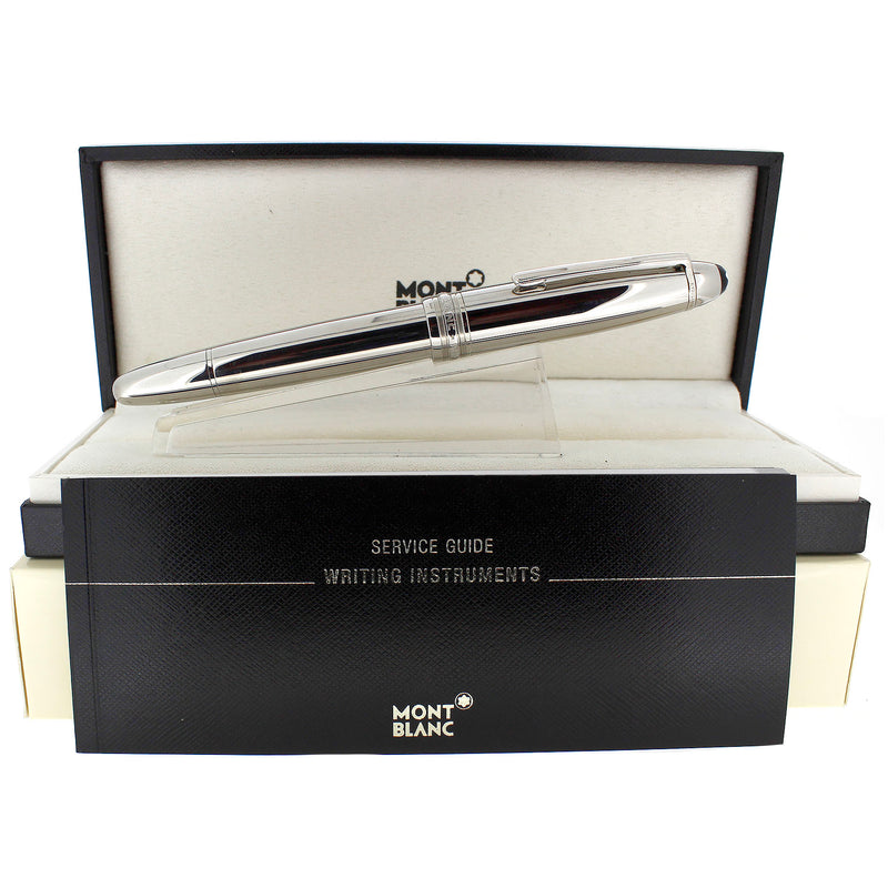 NEVER INKED 2008 MONTBLANC SOLITAIRE LEGRAND N°146 STAINLESS STEEL 14K M NIB FOUNTAIN PEN OFFERED BY ANTIQUE DIGGER