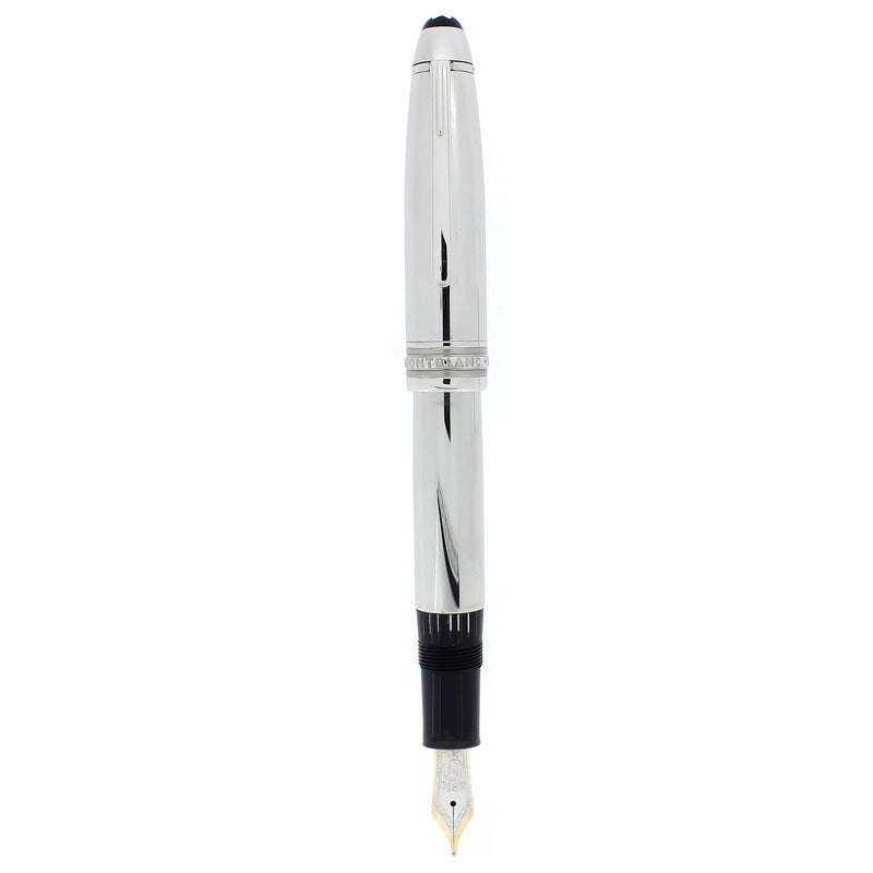NEVER INKED 2008 MONTBLANC SOLITAIRE LEGRAND N°146 STAINLESS STEEL 14K M NIB FOUNTAIN PEN OFFERED BY ANTIQUE DIGGER