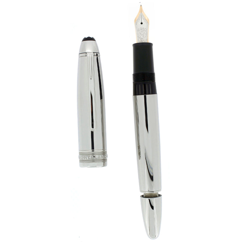 NEVER INKED 2008 MONTBLANC SOLITAIRE LEGRAND N°146 STAINLESS STEEL 14K M NIB FOUNTAIN PEN OFFERED BY ANTIQUE DIGGER