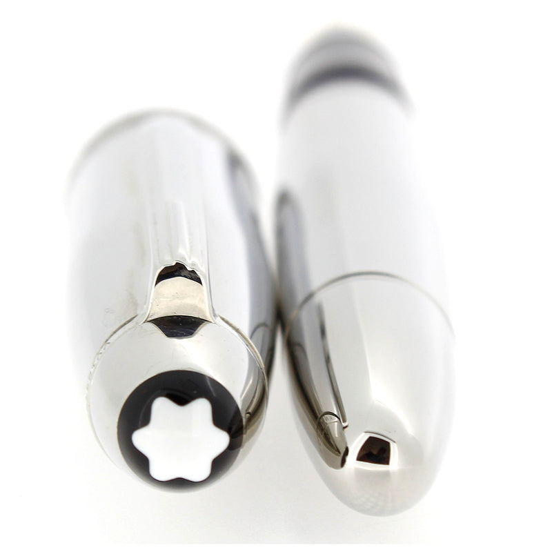 NEVER INKED 2008 MONTBLANC SOLITAIRE LEGRAND N°146 STAINLESS STEEL 14K M NIB FOUNTAIN PEN OFFERED BY ANTIQUE DIGGER