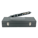 CIRCA 2008 OLDWIN CLASSIC MOTTLED BLACK & WHITE 18K MED NIB FOUNTAIN PEN OFFERED BY ANTIQUE DIGGER