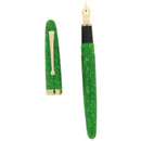 1992 SAILOR MAGELLAN JADE GREEN 14K H-B NIB FOUNTAIN PEN NEW IN BOX NEVER INKED OFFERED BY ANTIQUE DIGGER