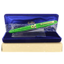 1992 SAILOR MAGELLAN JADE GREEN 14K H-M NIB FOUNTAIN PEN STICKERED NEW IN BOX OFFERED BY ANTIQUE DIGGER