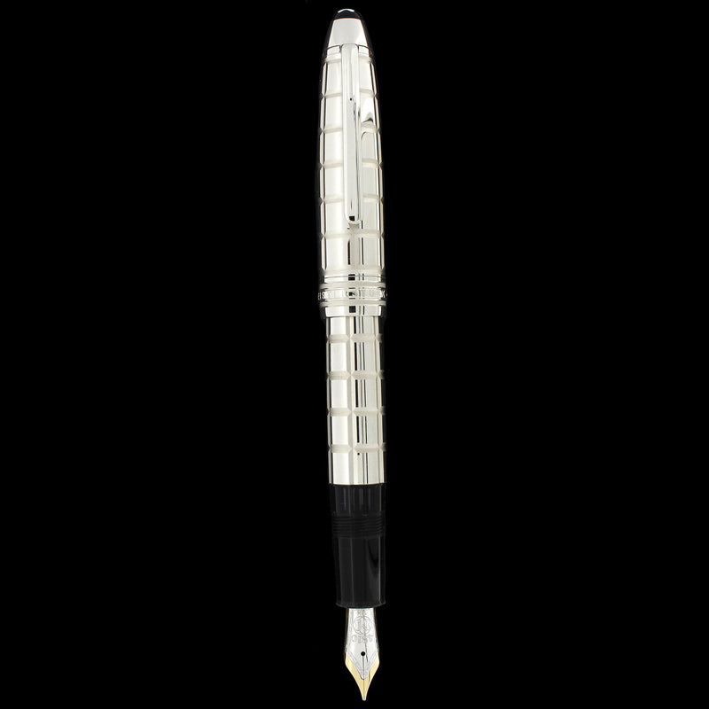 2009 MONTBLANC SOLITAIRE LEGRAND N°146 PLATINUM FACETED 18K M NIB FOUNTAIN PEN NEVER INKED OFFERED BY ANTIQUE DIGGER
