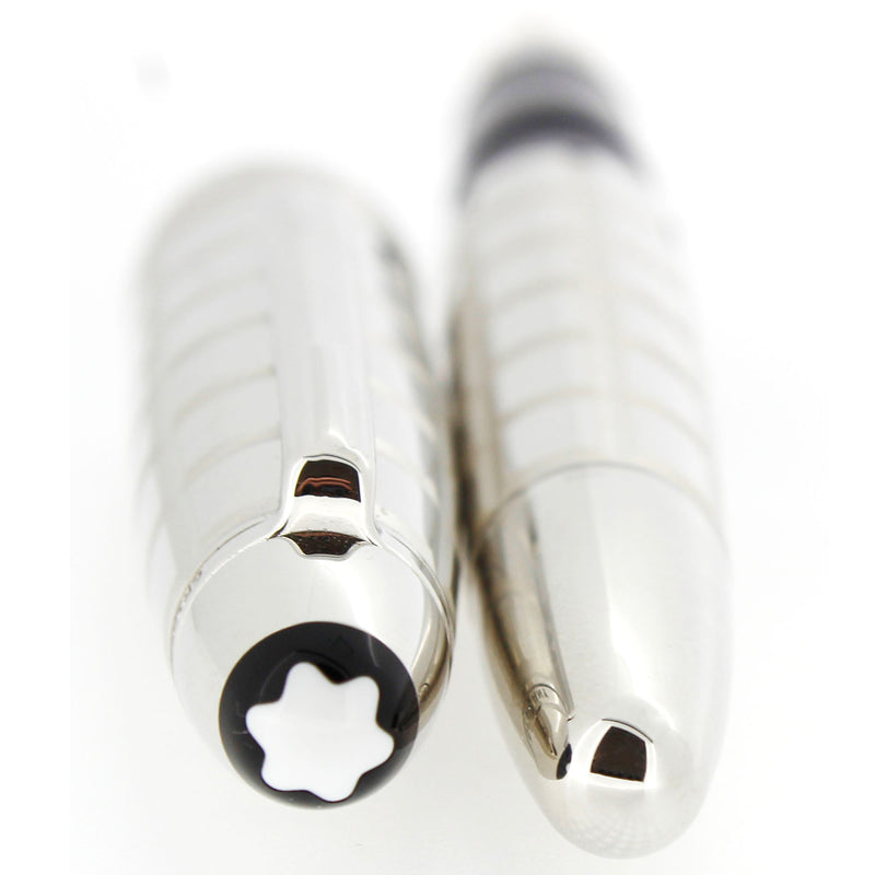 2009 MONTBLANC SOLITAIRE LEGRAND N°146 PLATINUM FACETED 18K M NIB FOUNTAIN PEN NEVER INKED OFFERED BY ANTIQUE DIGGER