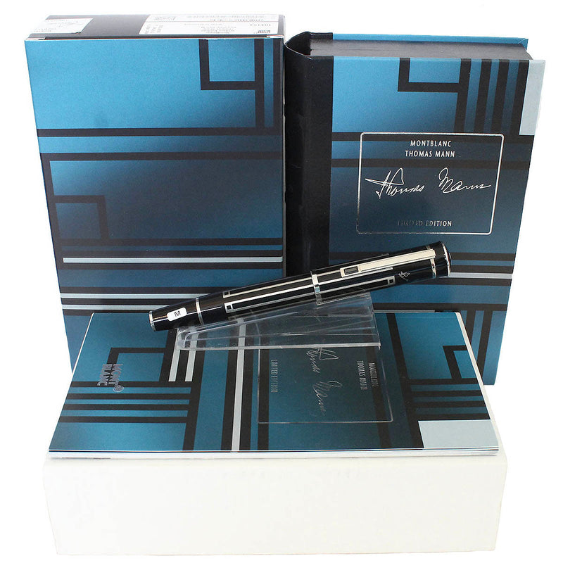 NEVER INKED 2009 MONTBLANC THOMAS MANN WRITER'S SERIES LIMITED EDITION 5366/12000 FOUNTAIN PEN OFFERED BY ANTIQUE DIGGER