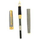 1999 PARKER SONNET CISELE STERLING SILVER FOUNTAIN PEN 18K BROADE NIB NEVER INKED NEW IN BOX OFFERED BY ANTIQUE DIGGER