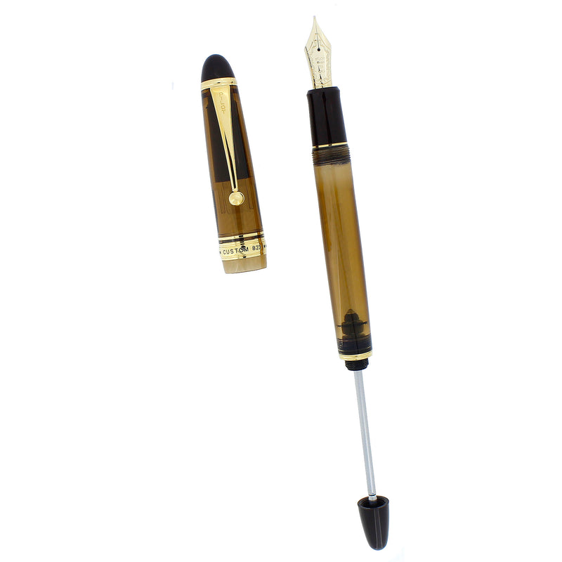 2009 PILOT CUSTOM 823 AMBER VACUUM-FILLER 14K