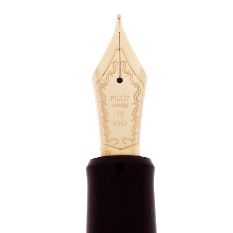 2009 PILOT CUSTOM 823 AMBER VACUUM-FILLER 14K