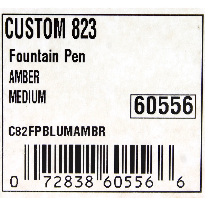 2009 PILOT CUSTOM 823 AMBER VACUUM-FILLER 14K