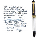 2009 PILOT CUSTOM 823 CLEAR VACUUM-FILLER 14K
