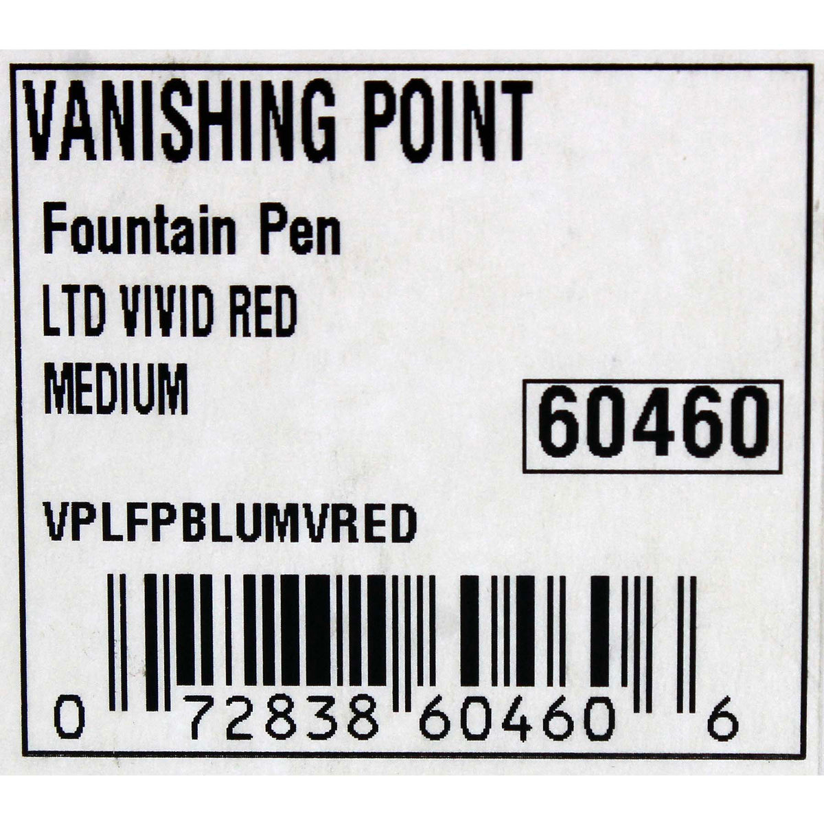 2009 PILOT LIMITED EDITION VIVID RED VANISHING POINT 18K BROAD NIB FOU