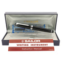 2009 SAILOR PRO GEAR SLIM BLACK W/SILVER TRIM 14K MUSIC NIB FOUNTAIN PEN NEVER INKED OFFERED BY ANTIQUE DIGGER