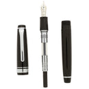 2009 SAILOR PRO GEAR SLIM BLACK W/SILVER TRIM 14K MUSIC NIB FOUNTAIN PEN NEVER INKED OFFERED BY ANTIQUE DIGGER