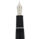 2009 SAILOR PRO GEAR SLIM BLACK W/SILVER TRIM 14K MUSIC NIB FOUNTAIN PEN NEVER INKED OFFERED BY ANTIQUE DIGGER
