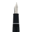 2009 SAILOR PRO GEAR SLIM BLACK W/SILVER TRIM 14K MUSIC NIB FOUNTAIN PEN NEVER INKED OFFERED BY ANTIQUE DIGGER