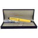 2010 SAILOR 1911 FOUNTAIN PEN YELLOW W/GOLD PLATED TRIM NEW IN BOX NEVER INKED NEW OLD STOCK MINT OFFERED BY ANTIQUE DIGGER