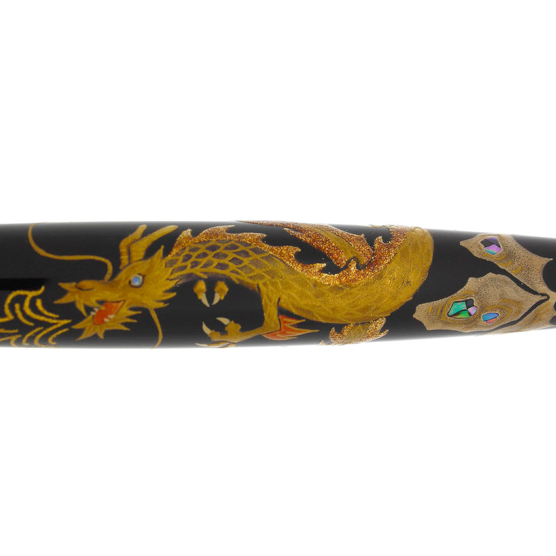 RARE 2010 STIPULA MAKI-E & RADEN LEGEND OF THE DRAGON AND PHOENIX EAST MEETS WEST LIMITED EDITION 2/10 ASTIST NISHIHARA SIGNED FOUNTAIN PEN OFFERED BY ANTIQUE DIGGER