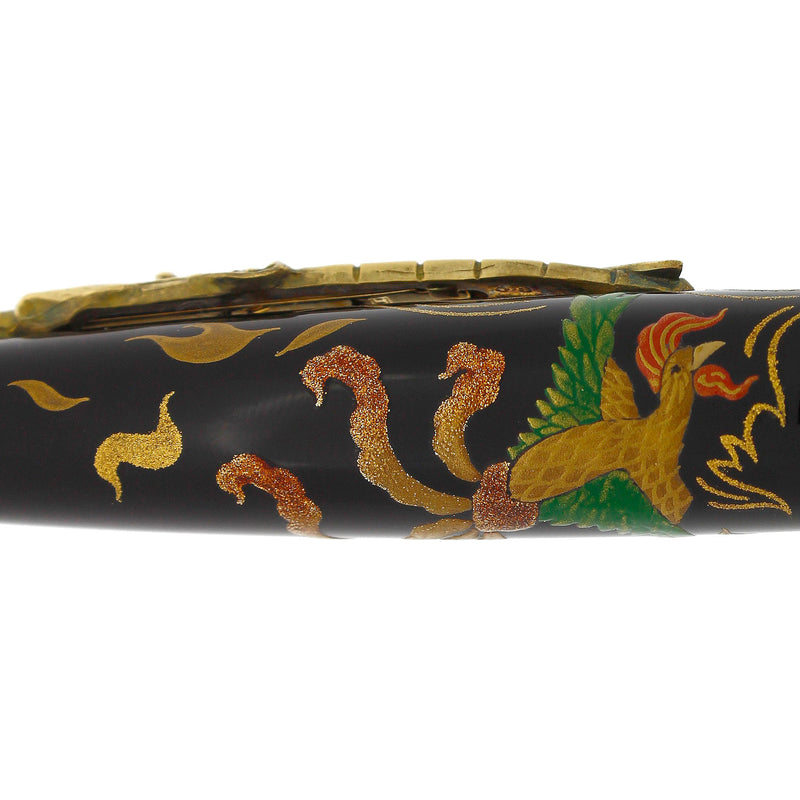 RARE 2010 STIPULA MAKI-E & RADEN LEGEND OF THE DRAGON AND PHOENIX EAST MEETS WEST LIMITED EDITION 2/10 ASTIST NISHIHARA SIGNED FOUNTAIN PEN OFFERED BY ANTIQUE DIGGER