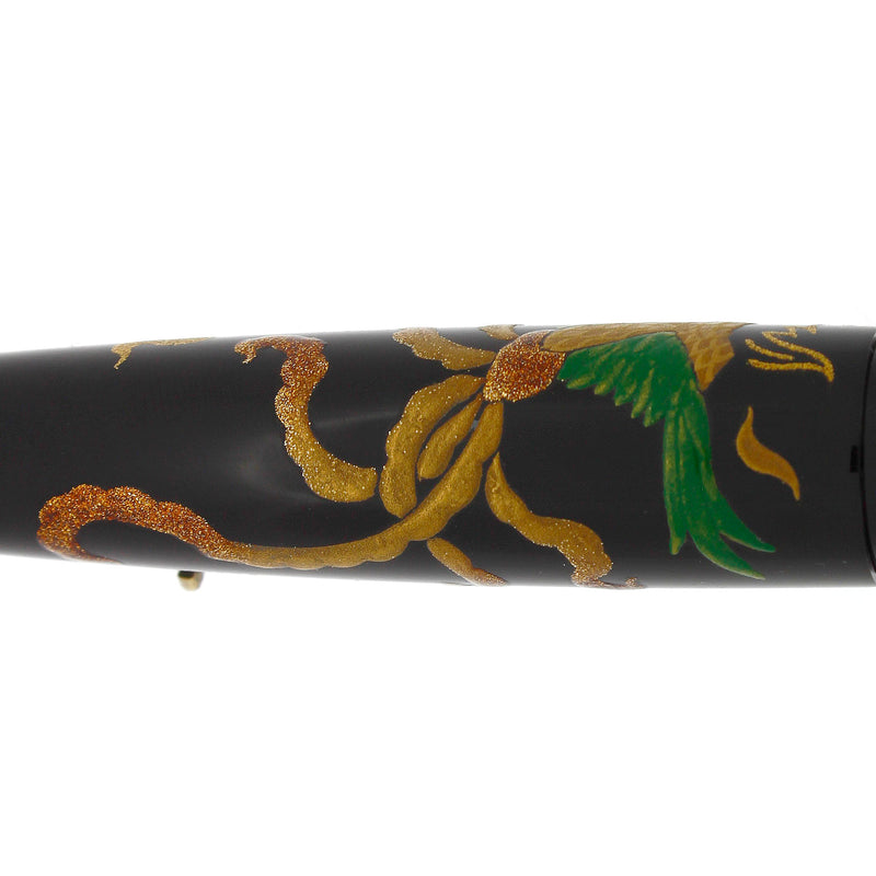 RARE 2010 STIPULA MAKI-E & RADEN LEGEND OF THE DRAGON AND PHOENIX EAST MEETS WEST LIMITED EDITION 2/10 ASTIST NISHIHARA SIGNED FOUNTAIN PEN OFFERED BY ANTIQUE DIGGER