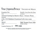 2010 VISCONTI HOMO SAPIENS MAZZI LIMITED EDITION 86/388 FOUNTAIN PEN NEVER INKED OFFERED BY ANTIQUE DIGGER