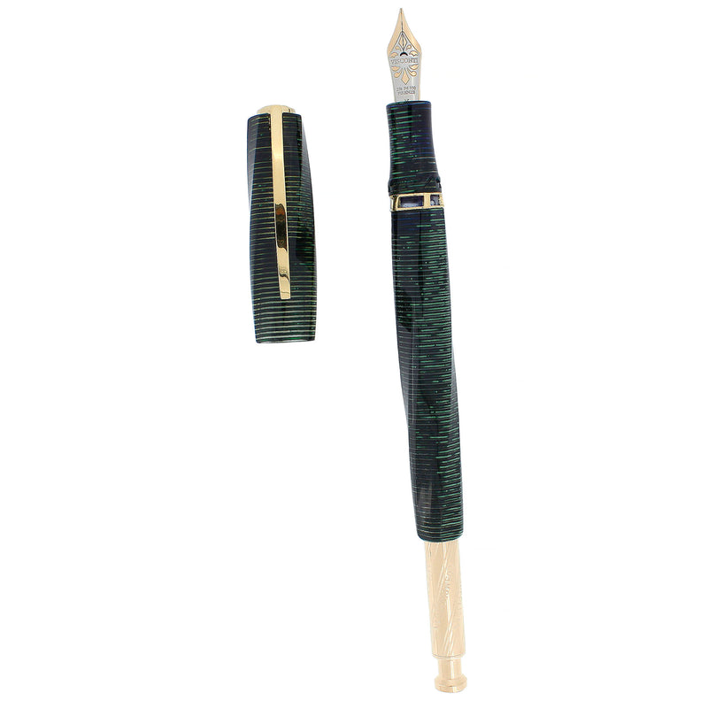 2010 VISCONTI COSMOPOLITAN GREEN PEARL LIMITED EDITION 19/22 FOUNTAIN PEN MINT BOXED OFFERED BY ANTIQUE DIGGER