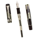 2011 PARKER DUOFOLD INTERNATIONAL BLACK MOSAIC 18K MED NIB FOUNTAIN PEN NEW IN BOX OFFERED BY ANTIQUE DIGGER