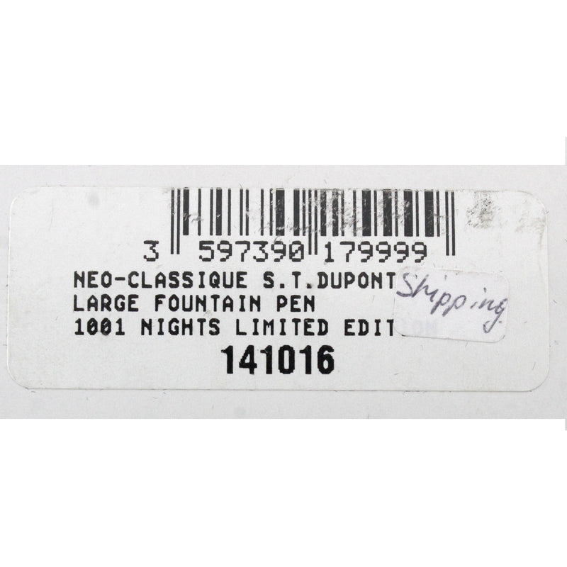 NEVER INKED 2011 S.T. DUPONT 1001 NIGHTS LIMITED EDITION FOUNTAIN PEN MINT BOXED OFFERED BY ANTIQUE DIGGER