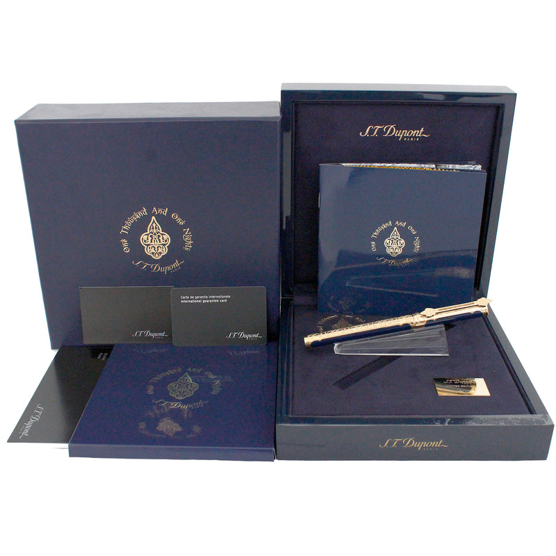 NEVER INKED 2011 S.T. DUPONT 1001 NIGHTS LIMITED EDITION FOUNTAIN PEN MINT BOXED OFFERED BY ANTIQUE DIGGER