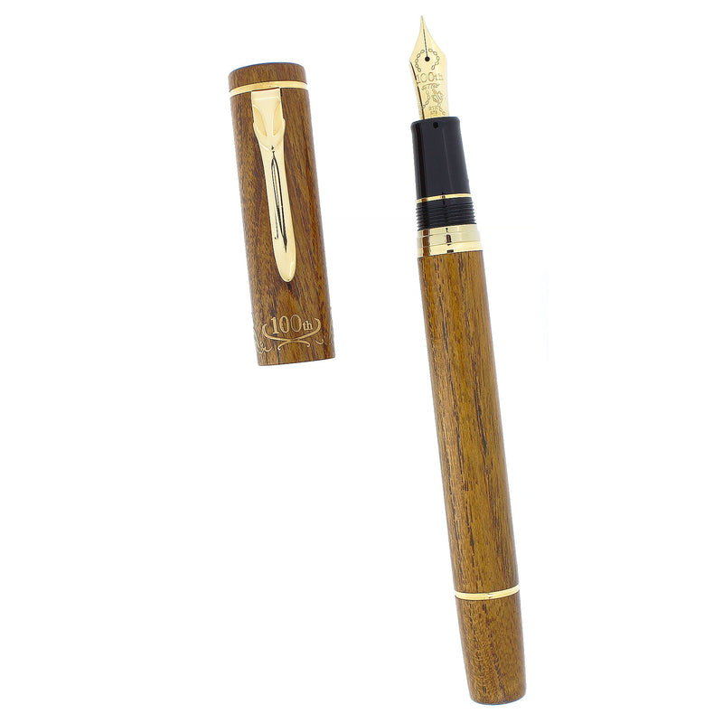 NEVER INKED 2011 SAILOR 100TH ANNIVERSARY SHIMA-KUWA WOOD 21K H-M NIB FOUNTAIN PEN OFFERED BY ANTIQUE DIGGER