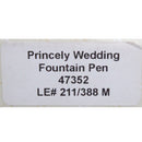 2011 VISCONTI PRINCELY WEDDING LIMITED EDITION 211/388 FOUNTAIN PEN NEVER INKED OFFERED BY ANTIQUE DIGGER
