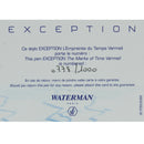 2011 WATERMAN EXCEPTION LIMITED EDITION MARKS OF TIME STERLING VERMEIL FOUNTAIN PEN NEVER INKED OFFERED BY ANTIQUE DIGGER