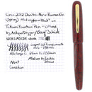 CIRCA 2012 DANITRIO HARU-RANMAN NURI EBONITE ON TAKUMI FOUNTAIN PEN ARTIST SIGNED OFFERED BY ANTIQUE DIGGER