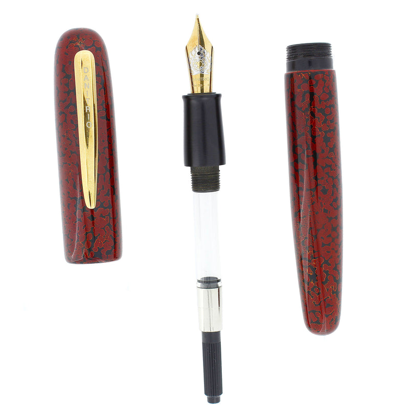 CIRCA 2012 DANITRIO HARU-RANMAN NURI EBONITE ON TAKUMI FOUNTAIN PEN ARTIST SIGNED OFFERED BY ANTIQUE DIGGER