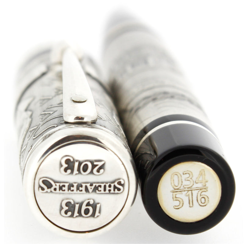 RARE 2013 SHEAFFER CENTENNIAL STERLING SILVER LIMITED EDITION 34/516 FOUNTAIN PEN NEVER INKED OFFERED BY ANTIQUE DIGGER