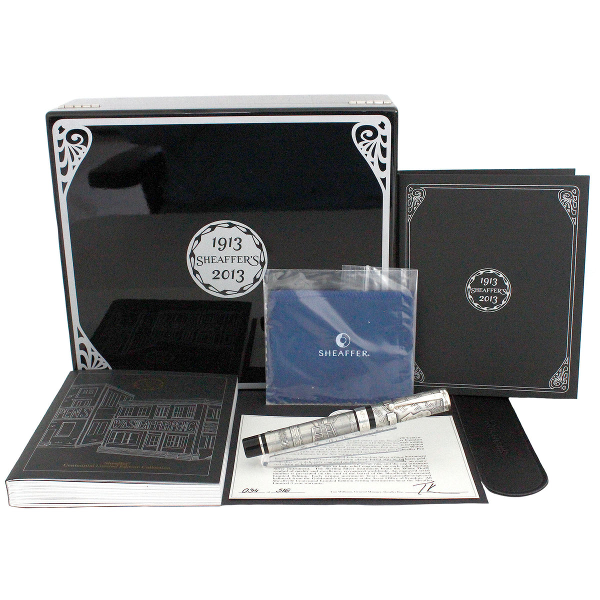 RARE 2013 SHEAFFER CENTENNIAL STERLING SILVER LIMITED EDITION 34/516 F