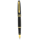 NEVER INKED 2013 WATERMAN EXPERT II POLISHED BLACK & GOLD TRIM MEDIUM NIB FOUNTAIN PEN OFFERED BY ANTIQUE DIGGER
